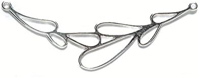Amoracast AM117 Sterling Silver Link Dew Drop Jewelry Making Components, 10 x 41mm