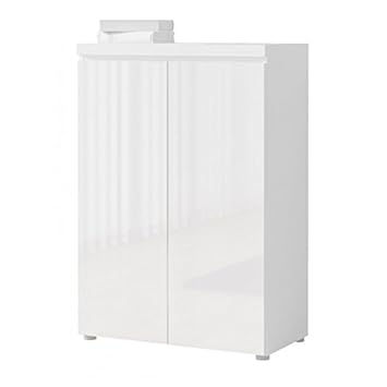 armoire de bureau blanc laque