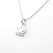 Lotus Bud Charm Sterling Silver Necklace 18
