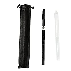 BALSTD Irish Tin Penny Whistle, With Soft Black