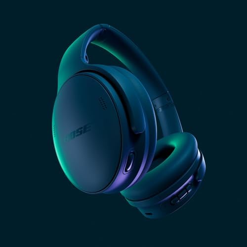 QuietComfort Kabellose Kopfhörer mit Mikrofon und Noise-Cancelling, Bluetooth-Over-Ear-Kopfhörer, Audiophile Kopfhörer, On-Ear-Kopfhörer mit Noise-Cancelling, bis 24h Akkulaufzeit, Dämmerungsblau