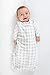SwaddleDesigns Microfleece Sleeping Sack with 2-Way Zipper, Pure Green Puff Circles, 6-12MO