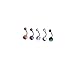 100 Pieces Belly Button Rings And 10PCS Glow in The Dark Belly Rings Acrylic Banana Barbells 14G Surgical Steel Bar Mix Color Body Piercing Jewelry (Silver color bar)