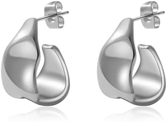 Amazon.com: Baby Knot Gold Statement Earrings – 18K Gold-Plated