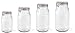 Le Parfait French Glass Canning Jar with 85mm Gasket and Lid, .5 Liter (Pack of 6)