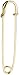 Dritz 62 Skirt/Kilt Pins, Brass Finish, 3-Inch (2-Count), Gilt