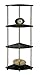 Convenience Concepts Designs2Go 4 Tier Corner Shelf, Black