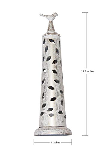 storeindya Incense Holder Burner Metal Bird Incense Tower Ash Catcher Candle Holder Home Decor Accessory and Housewarming Gift for Mother's Day - Thumbnail 5