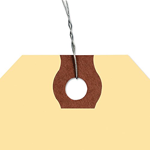 Avery 12601 Double Wired Shipping Tags, 13pt. Stock, 2 3/4 x 1 3/8, Manila (Box of 1000)