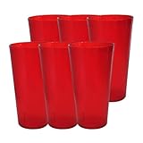 Party Outlaw Red Plastic Cup Tumblers 6 Pc 32oz