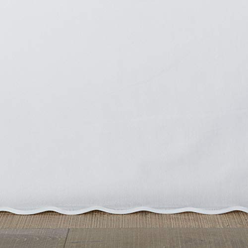 Stone Cottage Solid Tailored Bedskirt, King, White