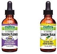 Lemon Balm Extract, Calming Soothing Liquid - Bundled with Passion Flower Extract - Calm Kit