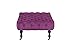 Divano Roma Furniture Classic Tufted Velvet Footrest/Footstool/Ottoman with Casters (Purple)