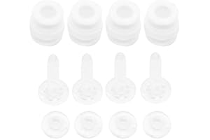 CamDesign Replacement White Damping Rubber Balls Anti-Drop Pins & Lock Kit Transparent Compatible with DJI Phantom 3 Pro Professional Standard Advanced Gimbal Anti Vibration