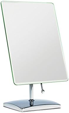 Cosmetic Mirror Continental Desktop Portable HD 360 Degree Rotating Makeup Mirror Skin Care Shaving and Travel Mirror Wall Mount (Color: Silver Mark)
