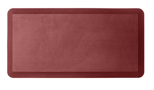 Kitchen Anti Fatigue Mat Standing Desk Mat - SoftSaver 20 x 42 Inches - Floor Mat Sit Stand Workstation Office Floor Mats - Non-Slip Grip Red Mat