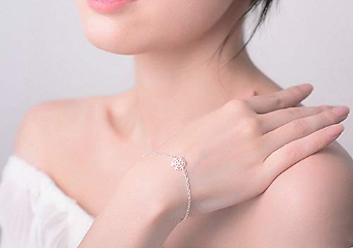 Kinteshun Assorted Christmas Snowflake Charms Xmas Pendant for Holiday DIY Jewelry Making Findings(100 Grams,About 90pcs,Silver Tone) - Thumbnail 5