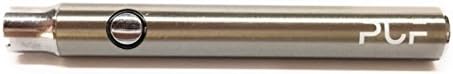 510 Battery 350mAh Pushed Button 3 Variable Voltage With USB Charger (Silver)