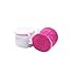 Bluecell Pack of 2 Bra Wash Laundry Portable Mesh Bag with Plastic Frame Construction(White color#Hot Pink color)