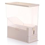 PYRUS Pet Food Container Auto Reverse Food Hamper with Spinning Button Thicken Sealed Container for dog cats