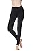 Oalka Women Yoga Pants Workout Running Leggings Black L