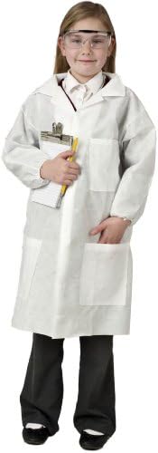 Wetplay Kids White Antistatic Lab Coat Doctors Science Boys Girls Childrens Childs (4-5, 6-7, 8-9, 10-11 Years)