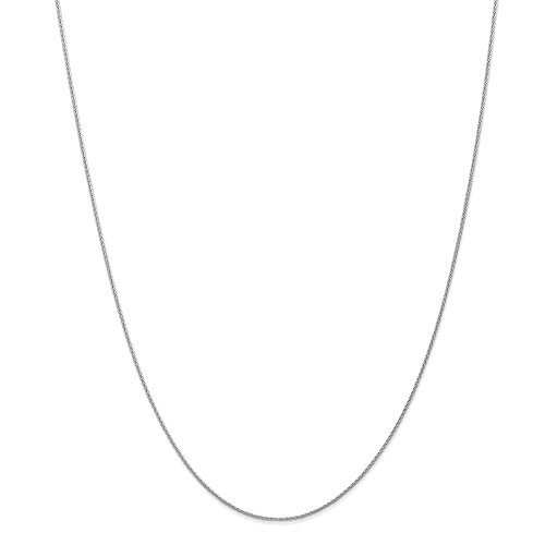 14K White Gold .90mm Parisian Wheat Chain 14 Inch