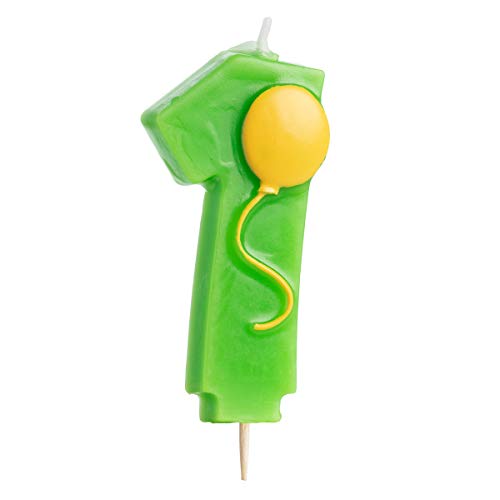 image for Generic (10 Pack) Numbers and Balloons Birthday Candles: Wax Candles D