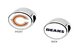 Chicago Bears 2-Sided Bead Fits European Style Large Hole Bead Bracelets