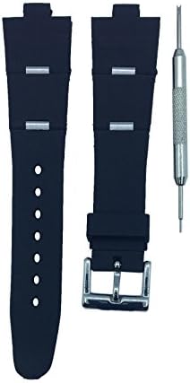 Black Watch Band Strap 8x21mm For BVLG Diagono - Free Watch Spring Bar Tool