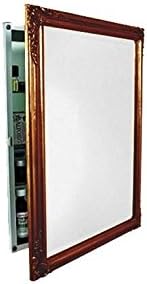 Afina AFN1304 Basix Plus Single Door Medicine Cabinet Size: 30" x 24", Finish: Antique Gold