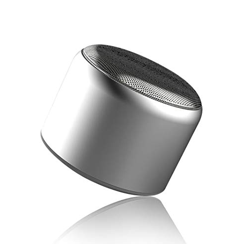 Mini Bluetooth Speaker, Luhuanx Portable Wireless Bluetooth 4.1 Touch Speakers with 5W HD Sound and Shock Sound, Speaker,Handsfree, 4H Playtime for Phone, Tablet, TV,(Silver)