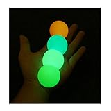 Qswokerr 4 Pcs Luminescent Sticky Balls for Ceiling