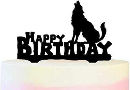 Amazon Com Tc0240 Happy Birthday Wolf Howling Party Wedding