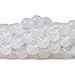 Qiwan Natural Round Loose Beads Jewelry Making DIY Bracelet Necklace Material 1 Strand 15 Inches (8mm, Smooth Surface White Onyx Agate)
