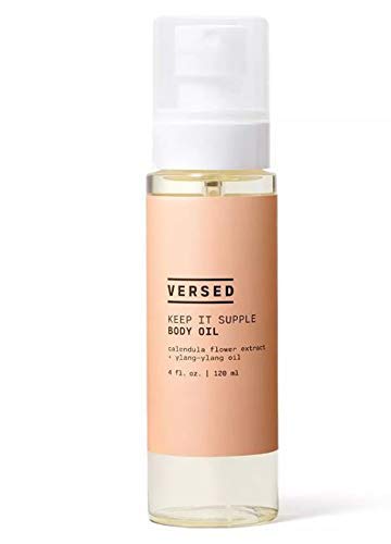 Versed Keep It Supple Body Oil 4 Fl. Oz! Blend With Nourishing Calendula Flower Extract And Moisturizing Oil! Cruelty Free, Paraben Free and Vegan! Choose Your Skincare Treatment! (Body Oil)
