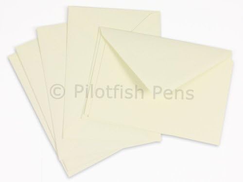 Original Crown Mill C6 Classic Line Texture Laid Card and Envelope - Cream (Pack of 15) by Crown Mill