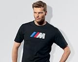 BMW Men's T-Shirt, M Fan Logo Short Sleeve Tee Carbon Colored 801421662