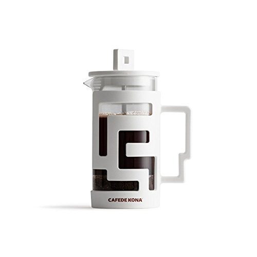 Glass Coffee Pot Method Pressure Pot Household Drip Filter Cup Filter Pressure Pot Tea Maker (Color : 300ml-white)