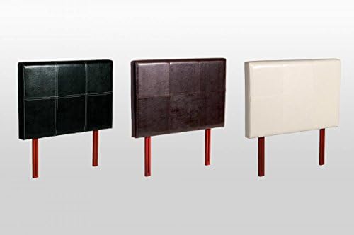 Genoa PU Headboard Single, PU Leather Headboard, Soft Black Satin PU Chrome Beds, Bedroom Furniture, Cream
