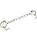 COSY-L Stainless Steel Fixed Shackles BDSM Bondage Legcuffs for Couples Slave Sex Games – Press Lock Metal Ankle Cuff Restraint Gear for Unisex,Femalethumb 1
