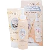 SOQU Rice Cleansing Set, Moisturizing &amp; Brightening, Cleansing Foam and Oil Duo