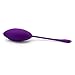 Bluesky New Mango-Style Silicone Powerful Kegel Balls 12 Speed Wireless Massage Egg Remote Included for Women or Personal Use- Purple