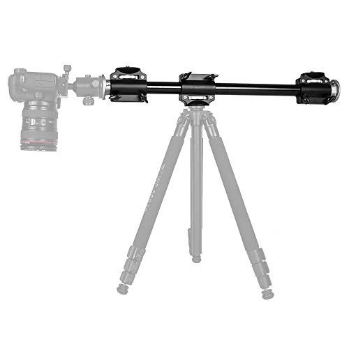 Aluminum 3/8 Screw Support Tripod Arm Rock Solid Cross Bar Side Arm for 4 Heads Head Professional Photography Studio Fixtures