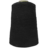 100% Wool Weaving Yarn - Black - Half Pound Cone