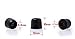 KINDEN 5 Pairs Medium Size Replacement Foam Earbud Memory Eartips Replacement For All Models In-Ear Headphones Earphones (black)