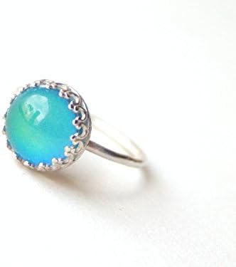 Medium Crown Mood Ring in Sterling Silver