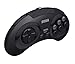 Retro-Bit Sega Genesis 2.4 GHz Wireless Controller 8-Button Arcade Pad for Sega Genesis Original/Mini, Switch, PC, Mac – Includes 2 Receivers & Storage Case – Blackthumb 2