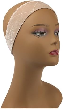 CherryLabel Wigbandz Elastic Velcro-Free Wig Band, Tan