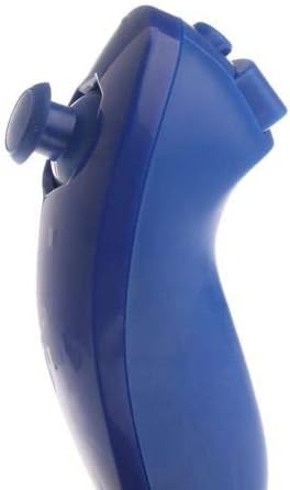 Miaouyo Nunchuk Game Controller 2 Pack Replacement Remote Control Video Gamepad Nunchuk for Nintendo Wii Console (Navy Blue, OneSize)